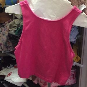 Hot pink crop top