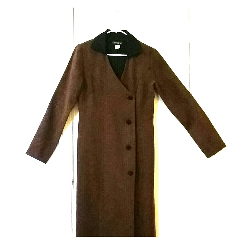 Classic Brown Midi Dress