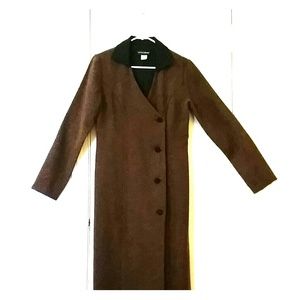 Classic Brown Midi Dress