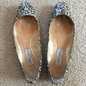 Authentic Jimmy Choo leopard flat used