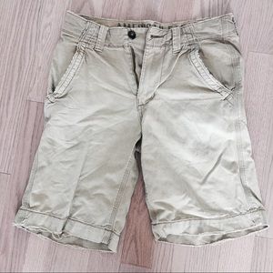 American Eagle Flat-Front Khaki Shorts