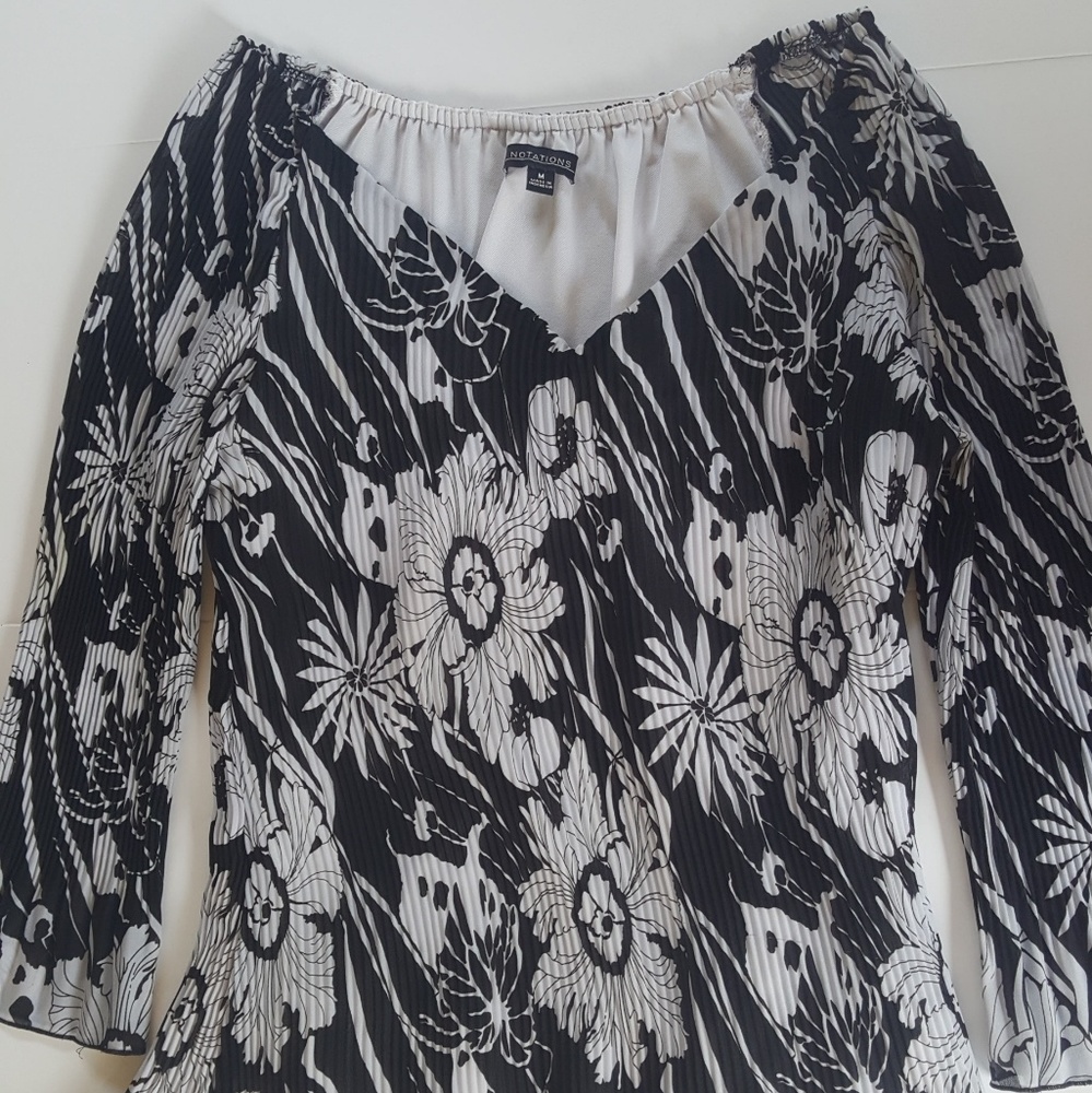 Pleated blouse