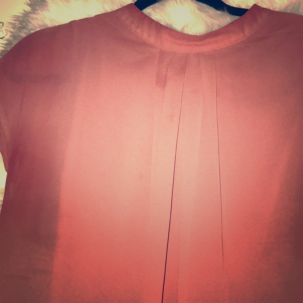 Peachy pink nude blouse