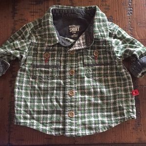 Plaid flannel thick Button up shirt