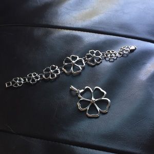 Lia Sophia bracelet and pendant set