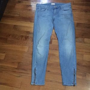 Mother jeans Sz 28 zipped ankles