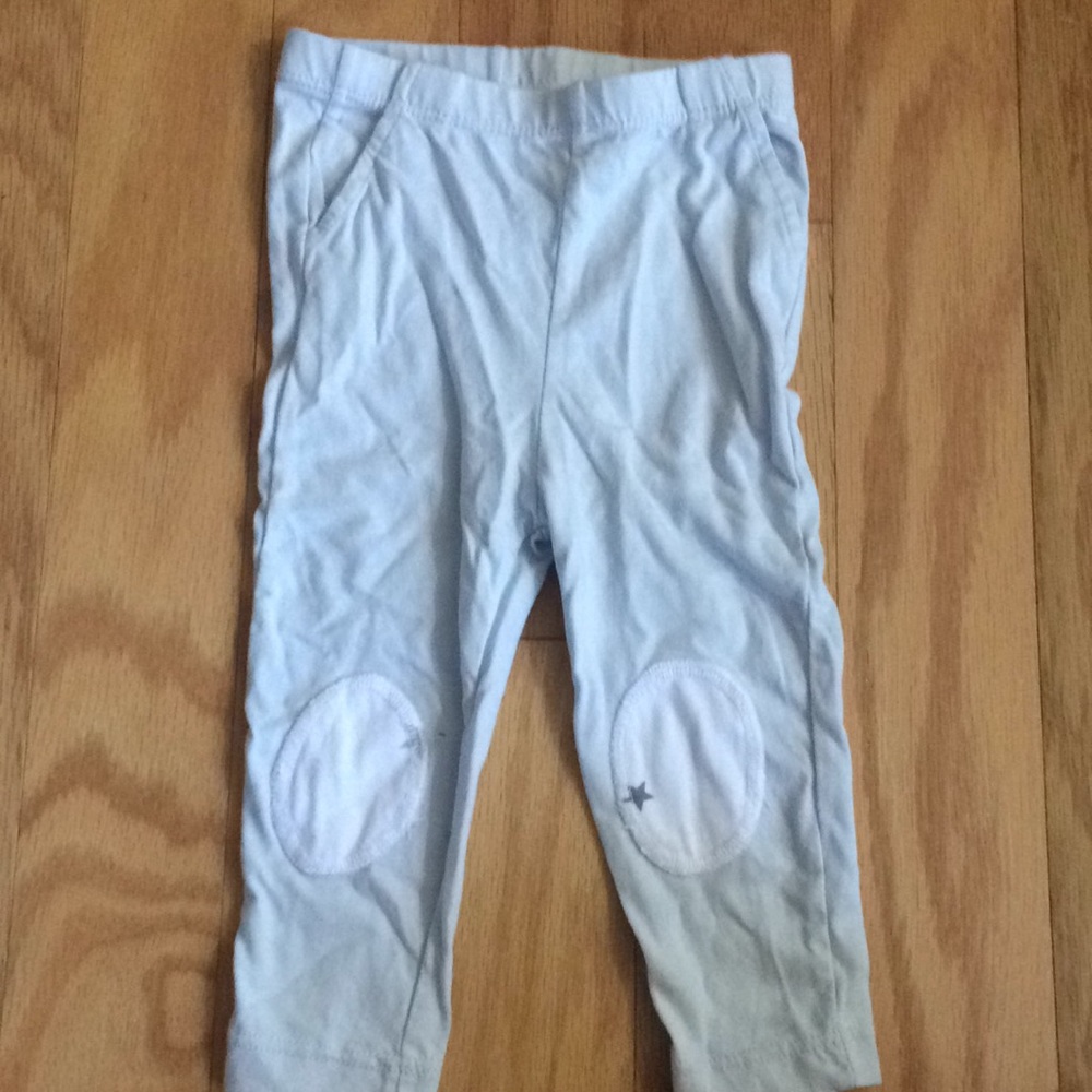 Aden + Anais ice blue leggings with knee patches