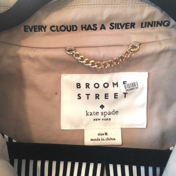 Kate Spade NY French Beige Classic Trench SOLD - Picture 4 of 7