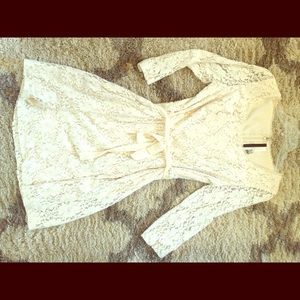 Kensie White Lace Dress