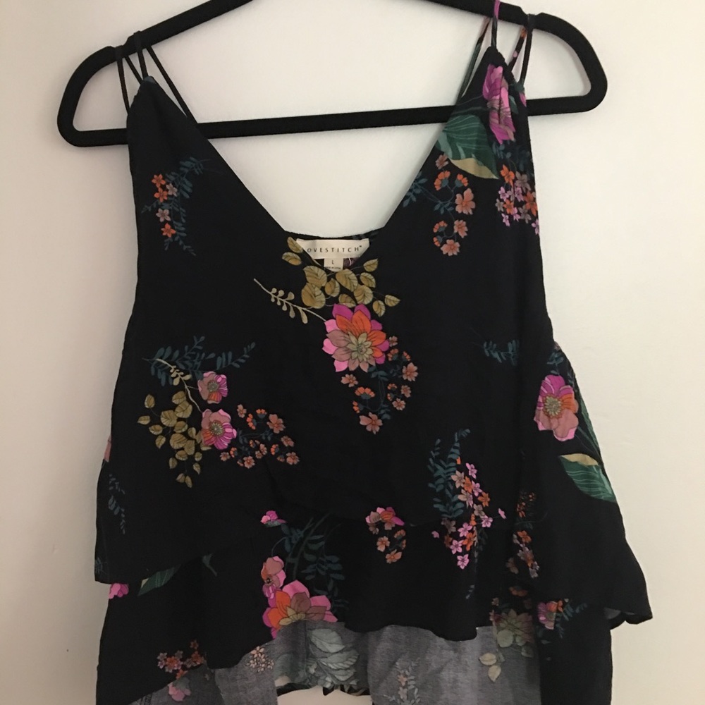FLORAL TOP - Picture 4 of 4