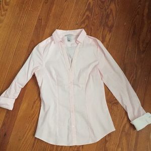 H&M pink button up
