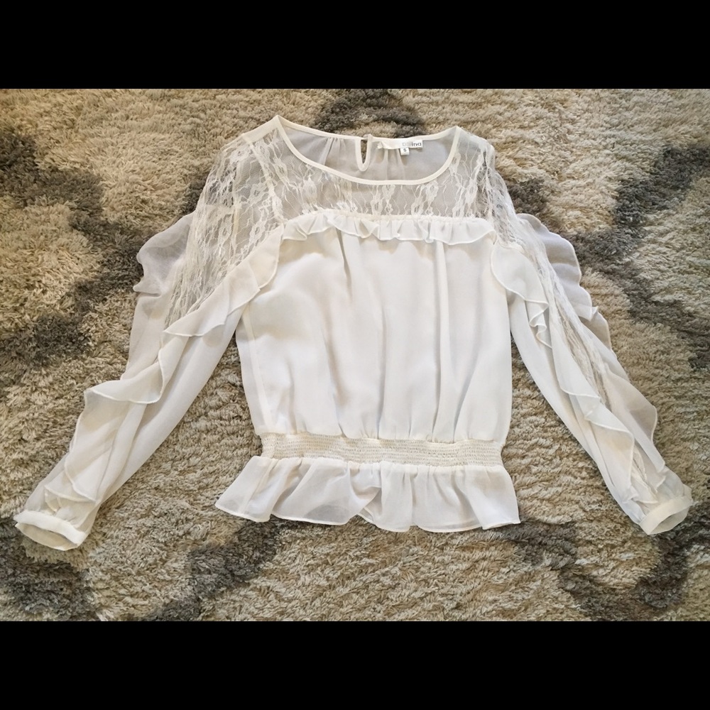 Ina White longsleeved top