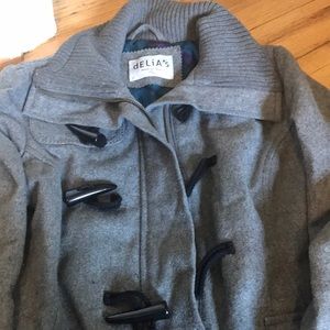 Gray pea coat