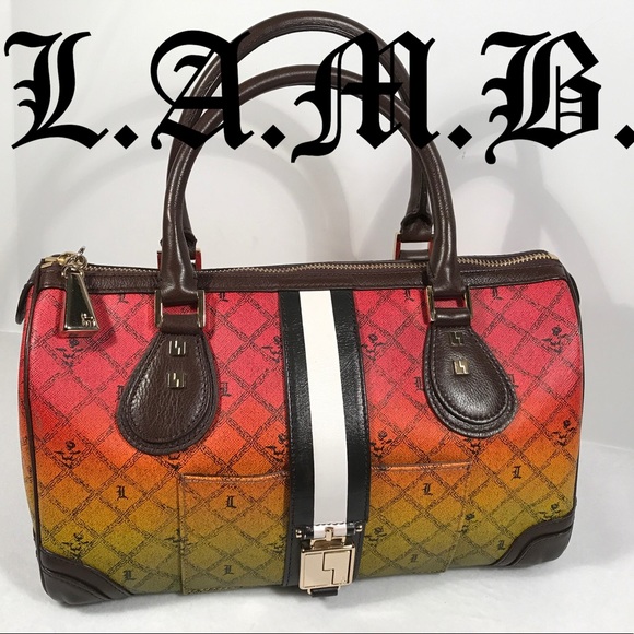 L.A.M.B. Handbags - L.A.M.B. Ombré RASTA Satchel❤️💚💛