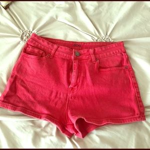 BDG high-waisted red shorts size 28