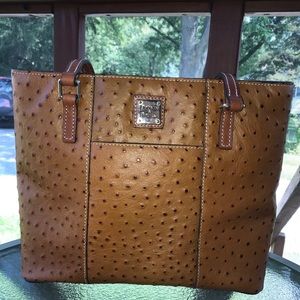 Dooney Ostrich Embossed Lexington Tote
