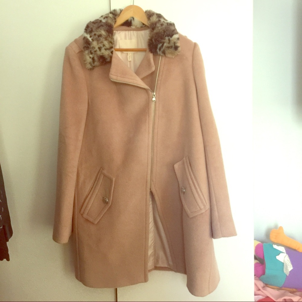 Rebecca Taylor Blush Wool Coat New with Tags