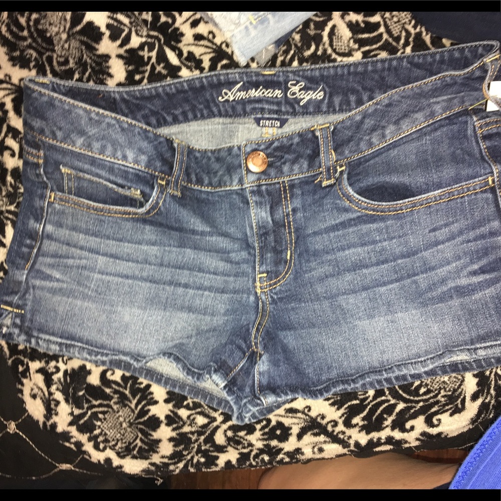 American eagle blue short shorts