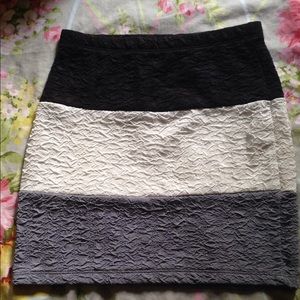striped skirt