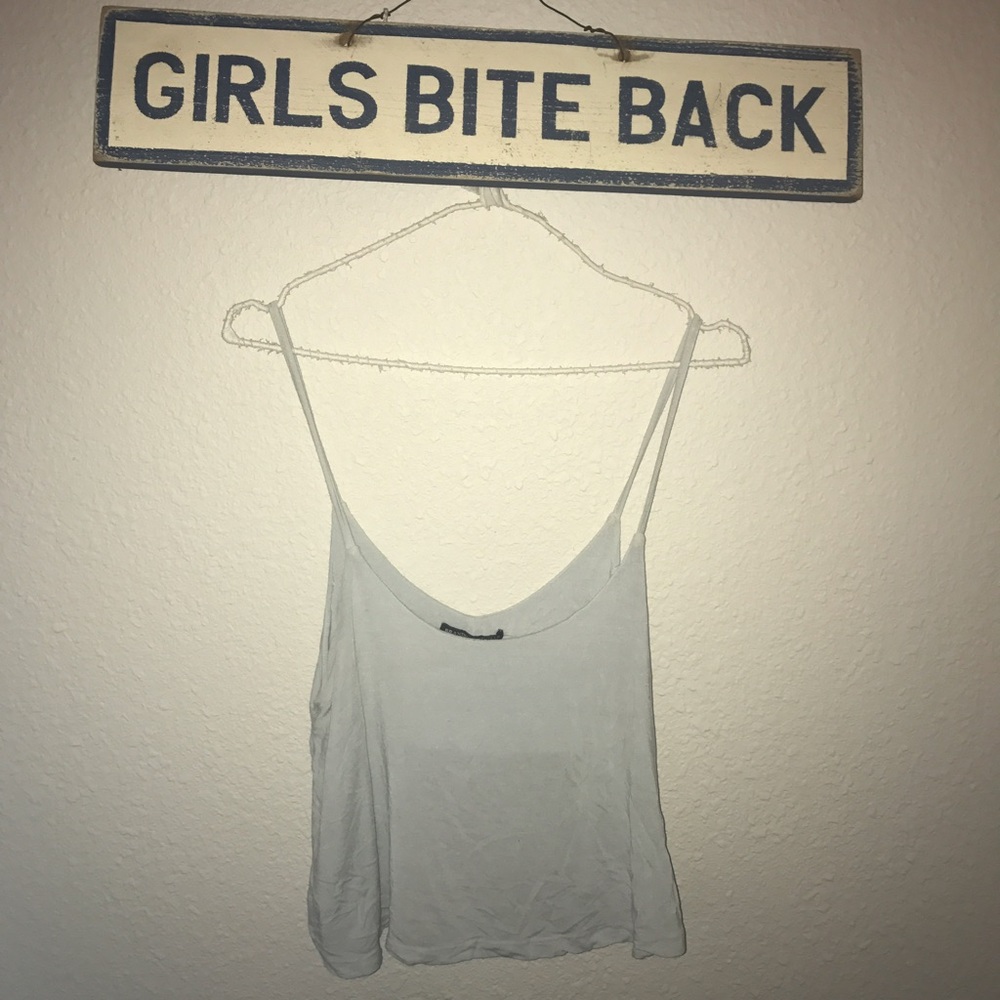 Light blue flowy Brandy melville tank