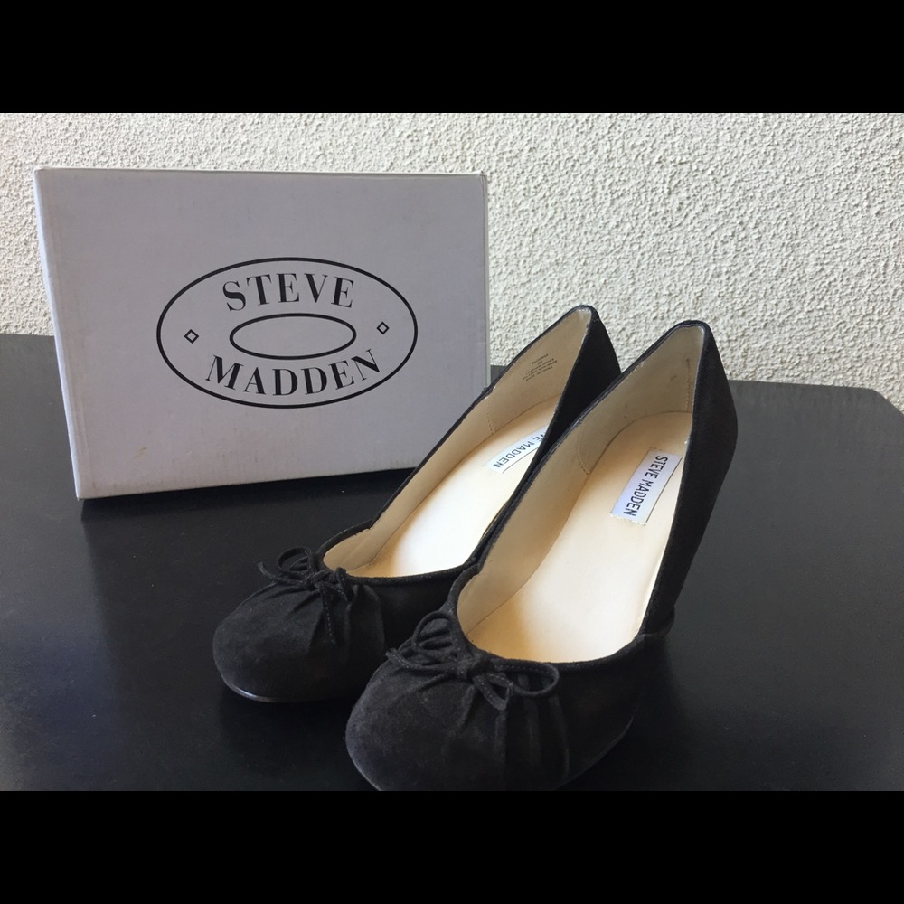 Steve Madden Brown Suede Wedges Size 8