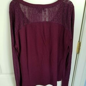 Lucky Brand Thermal Long Sleeve Top