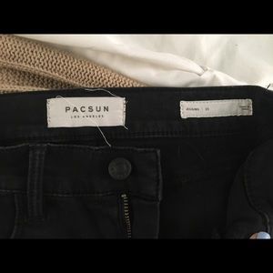 Pacsun ripped black jeggings