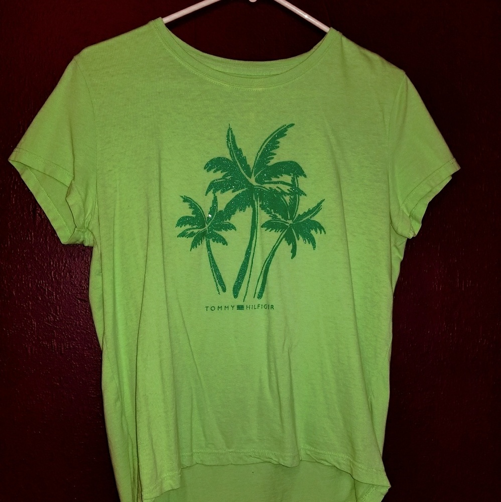Green palm tree t-shirt