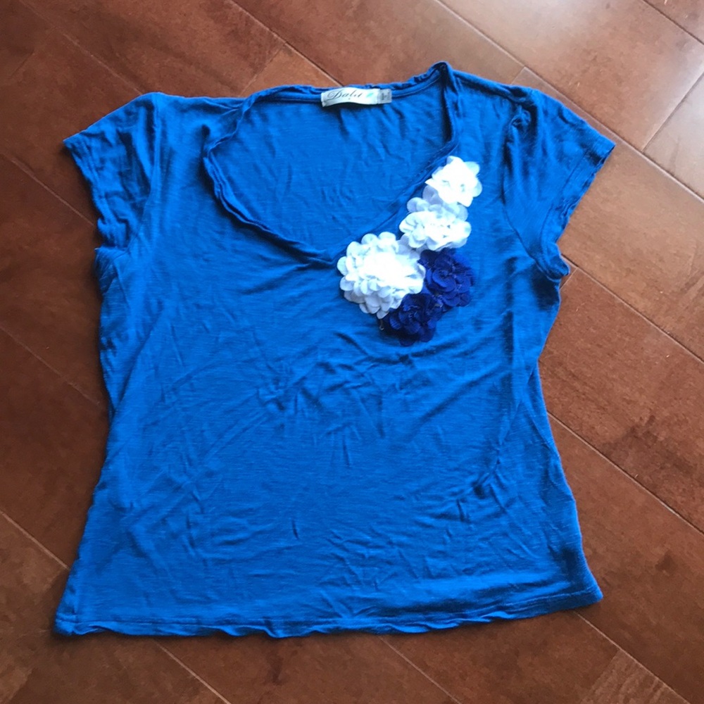 Floral v neck