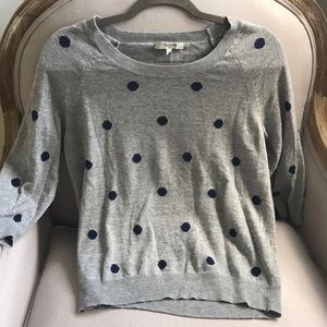 Madewell thin 3/4 sleeve sweater shirt