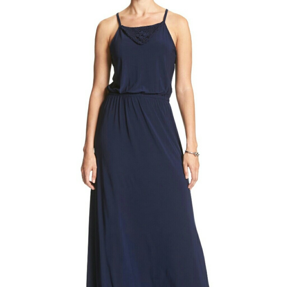Sale!!! NWT Banana Republic Navy Blue Maxi Dress
