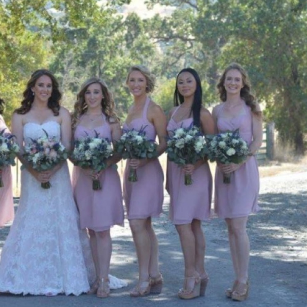 Loves first blush bridesmaid dress