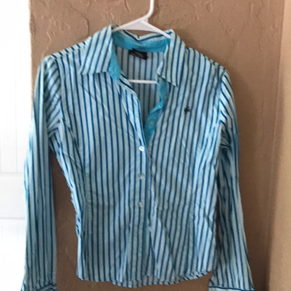 Women's striped button down
