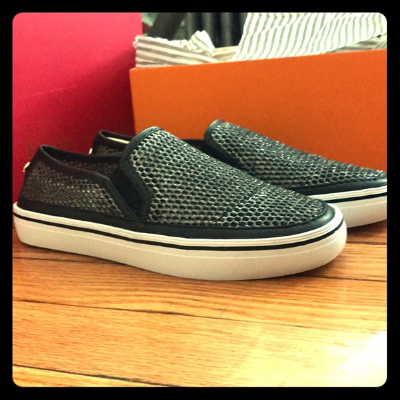 Kate spade SALLIE shoes black metallic mesh - Picture 1 of 1