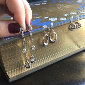 Set of 3 pairs of Lia Sophia earrings