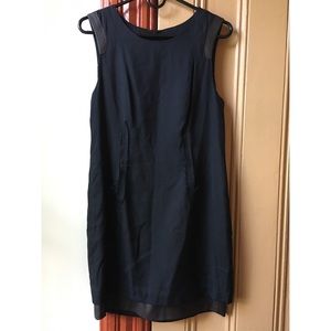 Rag & Bone leather detail mini dress