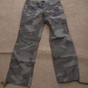 Camo drawstring pants