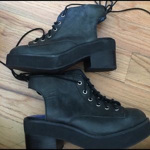 Jeffrey Campbell x Free People lace up booties