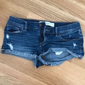 abercrombie and fitch jean shorts