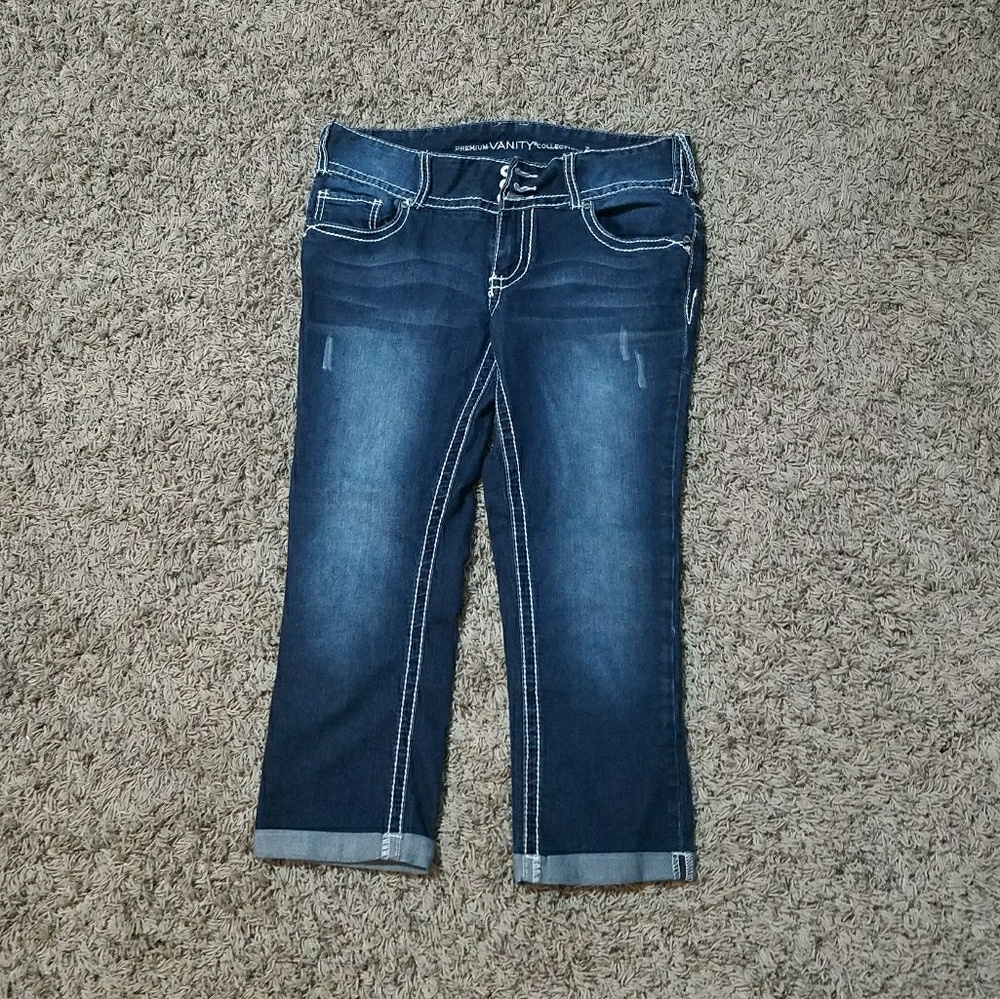 Vanity bling denim capri's 30W