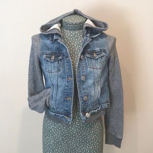 {American 🦅} Hooded Denim combo jacket