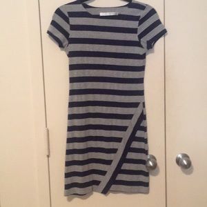Navy and grey striped Susana Monaco dress