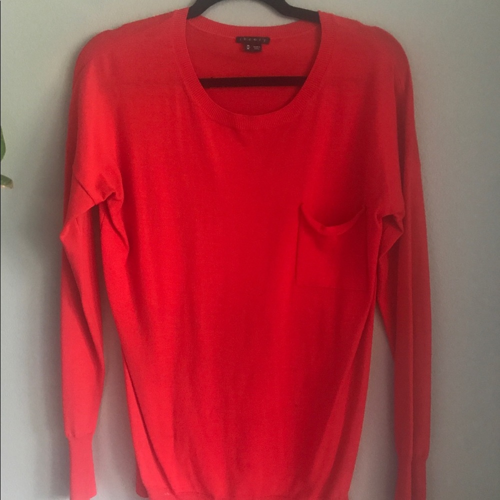 Red theory sweater