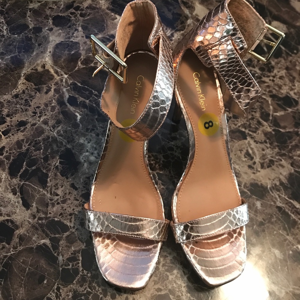 Calvin Klein Rose Gold 4" Heels