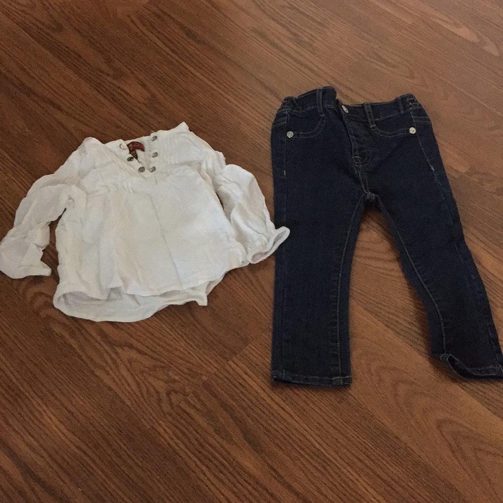 7 for all Mankind jeans and shirt set