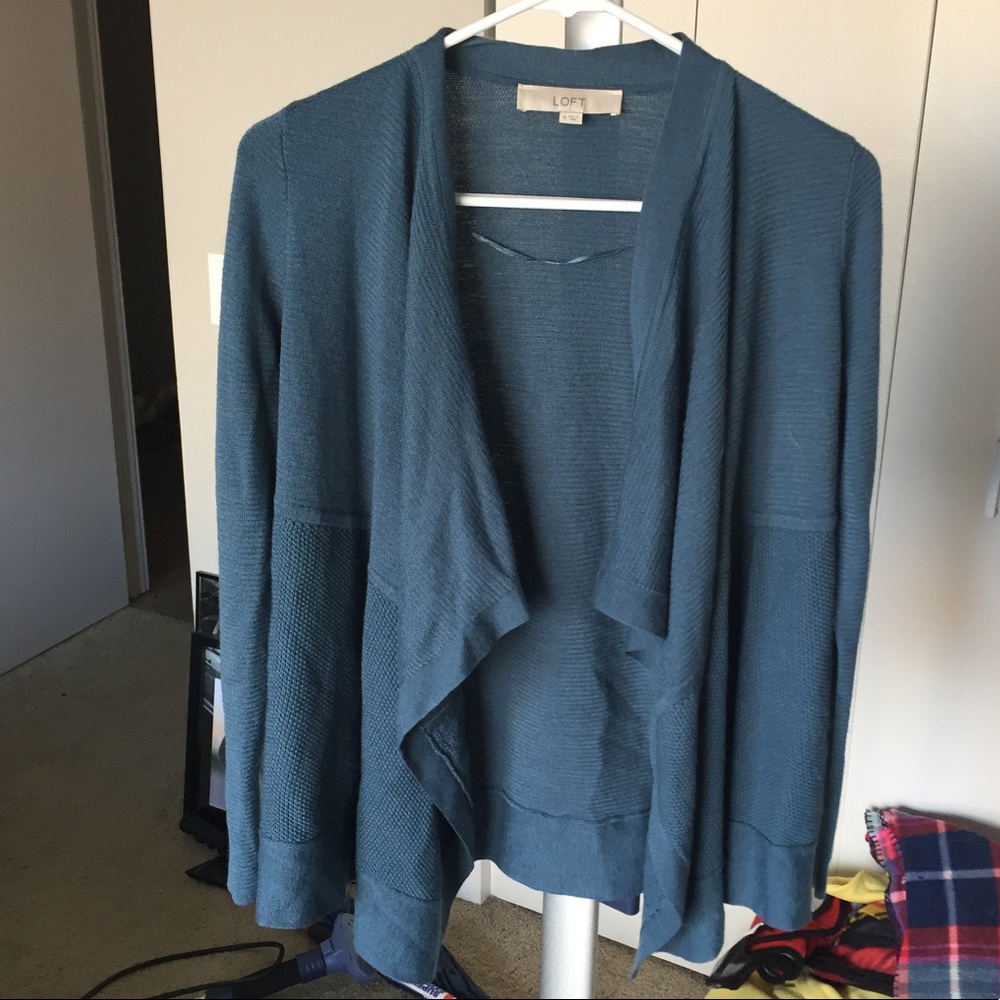 Blue Drape Loft cardigan - size medium