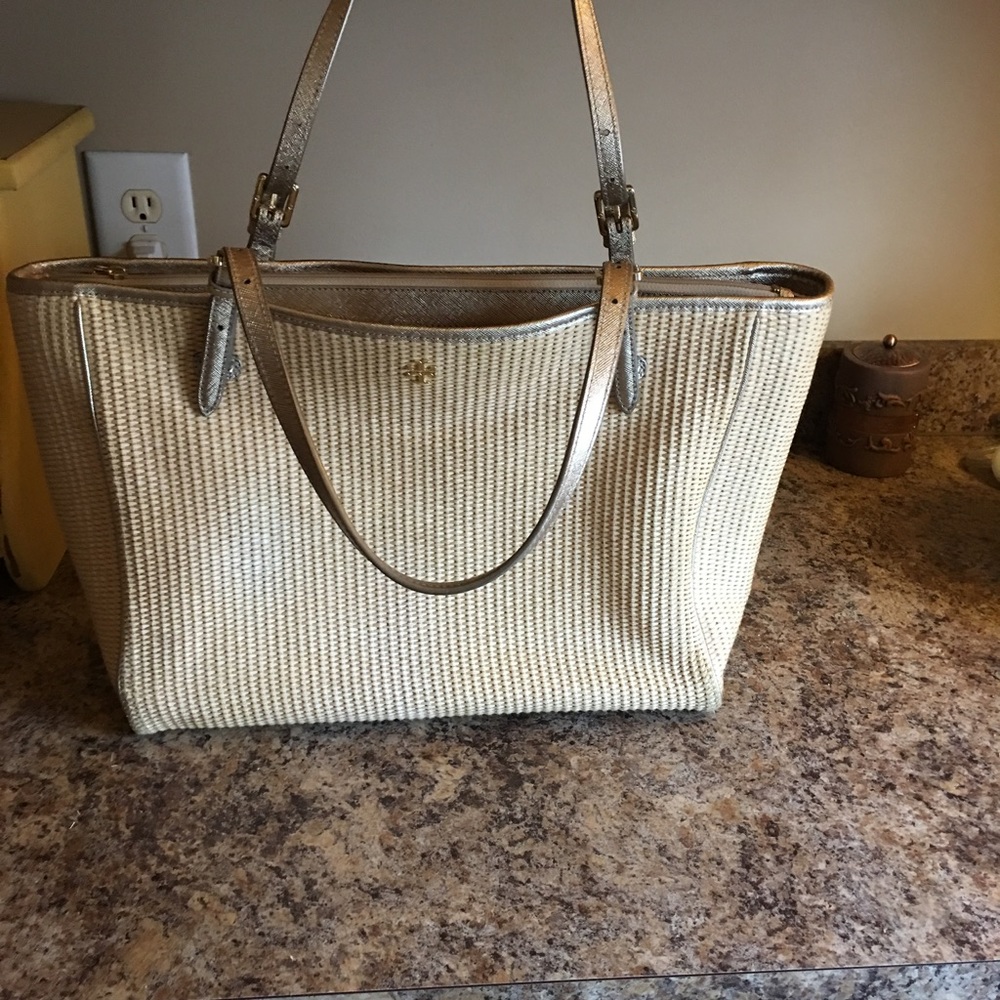 Tory Burch Natural Straw Tote