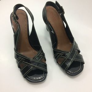 Dexter Black Heel Sandal 7.5 NIB!