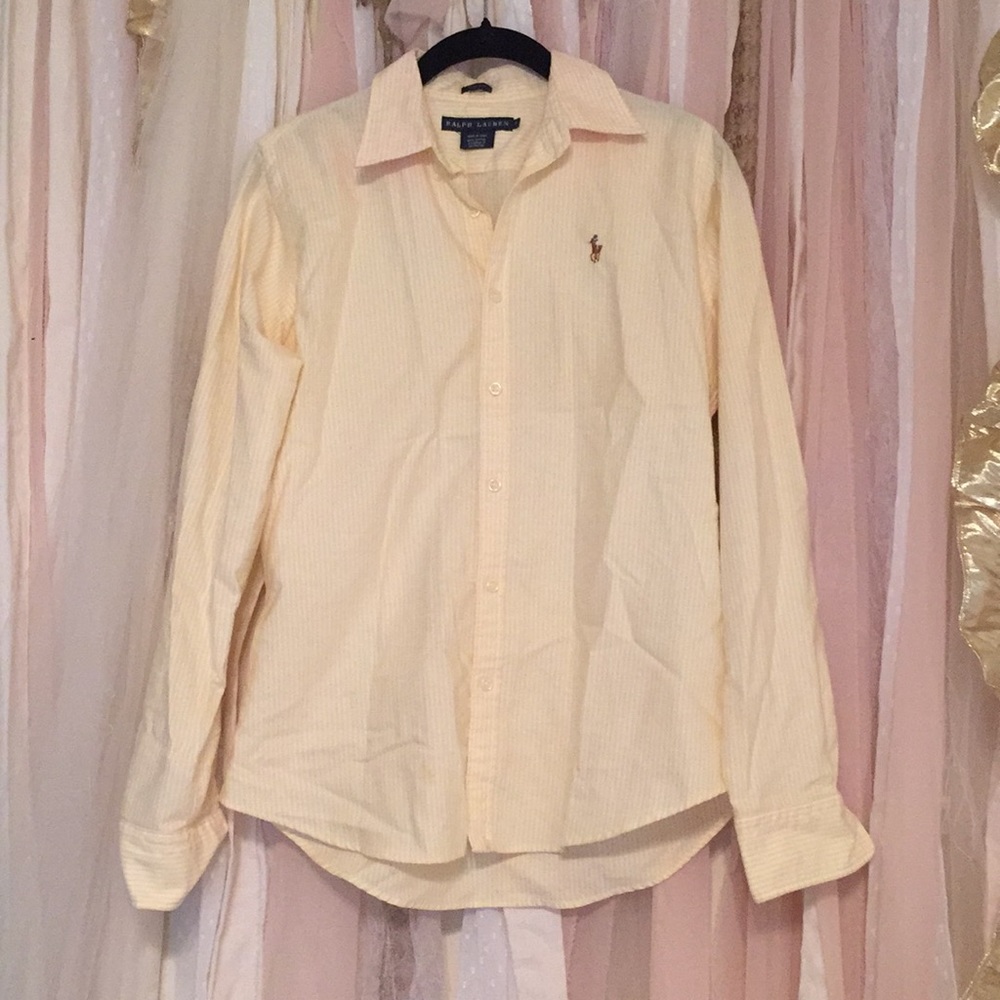 Ralph Lauren Yellow Strip Button Down