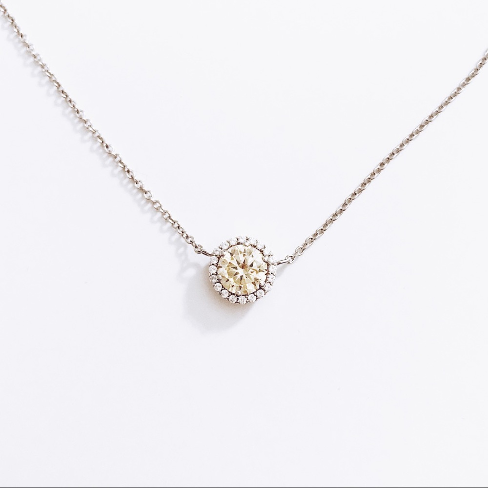 NWOT Canary round pendant necklace